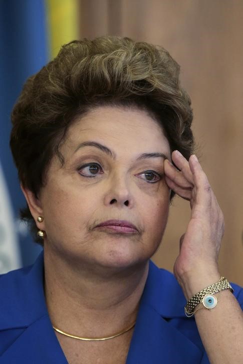 © Reuters. A presidente, Dilma Rousseff, durante reunião no Palácio do Planalto, em Brasília