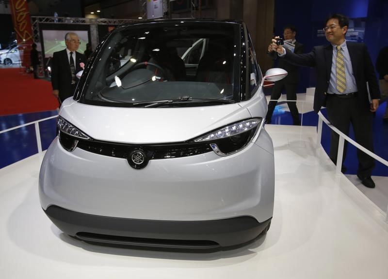 © Reuters. YAMAHA COMPTERAIT LANCER UNE MINI-CITADINE EN EUROPE EN 2019