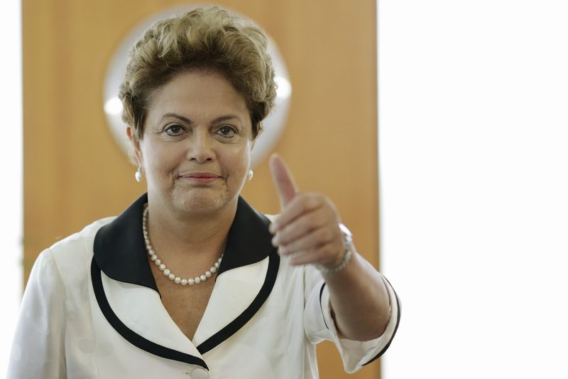© Reuters. Presidente Dilma Rousseff, no Palácio do Planalto 
