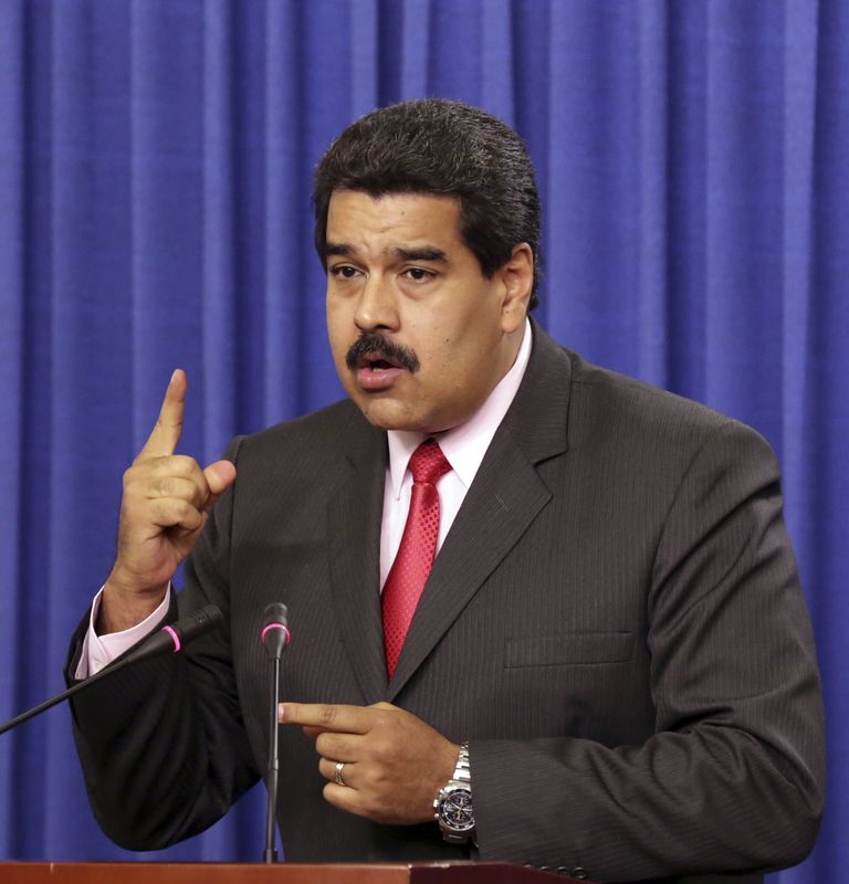 © Reuters. مادورو يقول إن كراكاس اعتقلت أمريكيين تورطوا في "أنشطة تجسس"