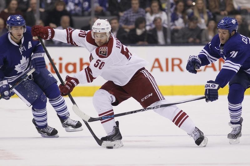 © Reuters. NHL: Arizona Coyotes at Toronto Maple Leafs