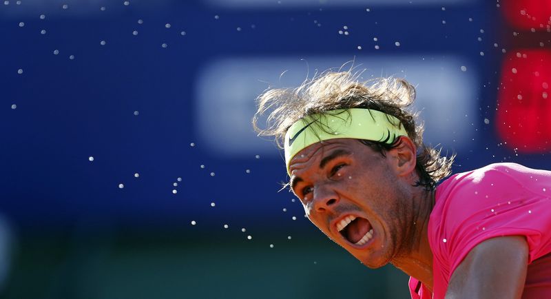 © Reuters. Nadal vence a Berlocq y se enfrentará a Mónaco en la final del ATP de Buenos Aires