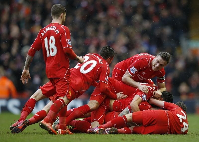 © Reuters. Liverpool v Manchester City - Barclays Premier League