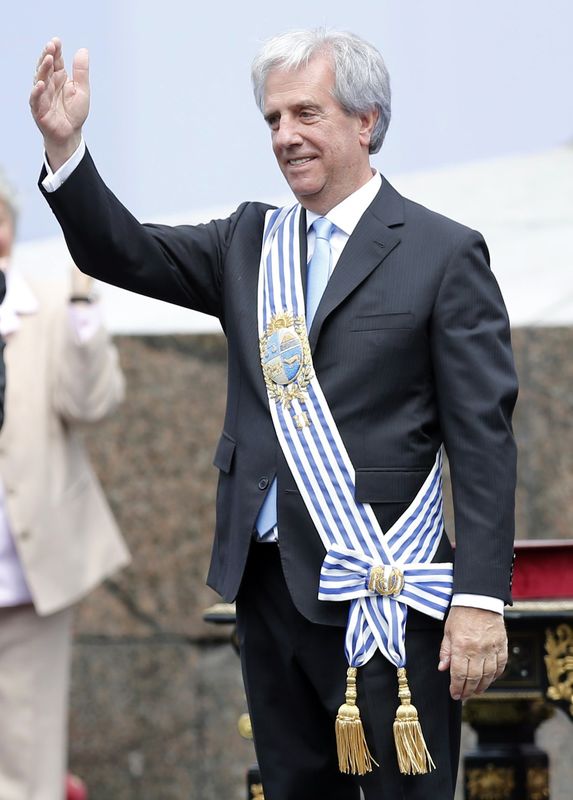 © Reuters. Presidente uruguaio, Tabaré Vázquez 