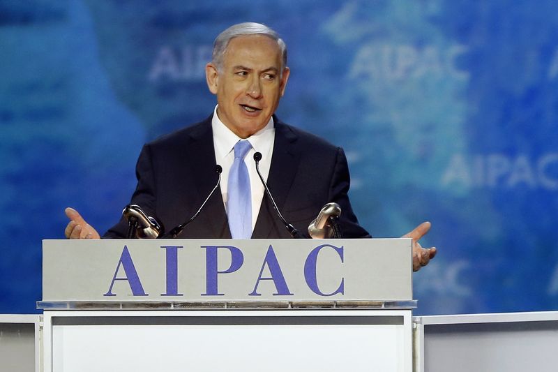 © Reuters. نتنياهو يحذر في أمريكا من أن اتفاق ايران قد يهدد وجود اسرائيل