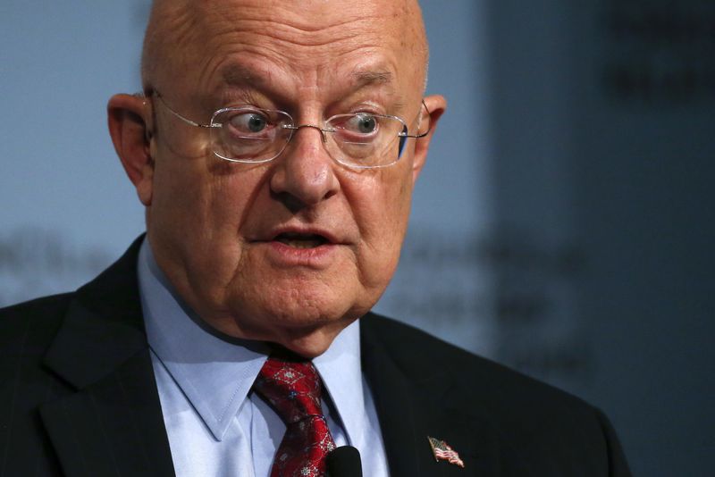 © Reuters. Director of U.S. National Intelligence James Clapper speaks  at the Council on Foreign Relations in New York