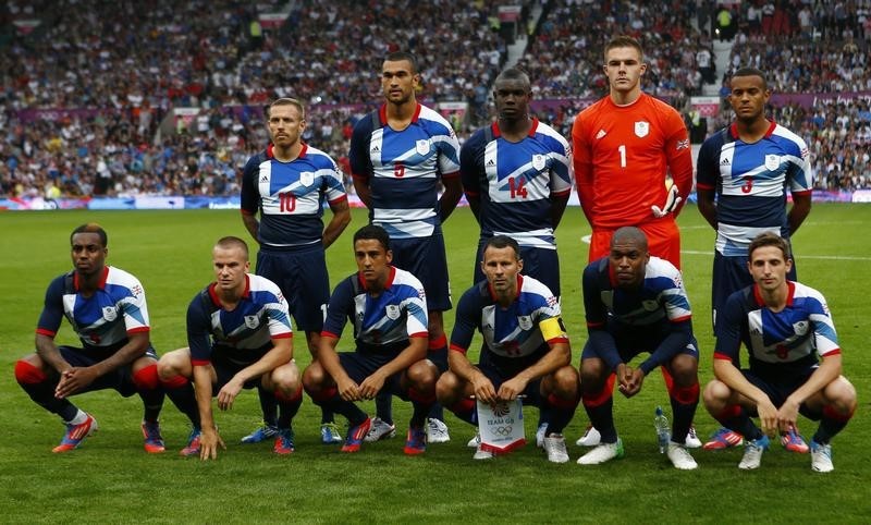 © Reuters. Seleção britânica de futebol nos Jogos de Londres 2012