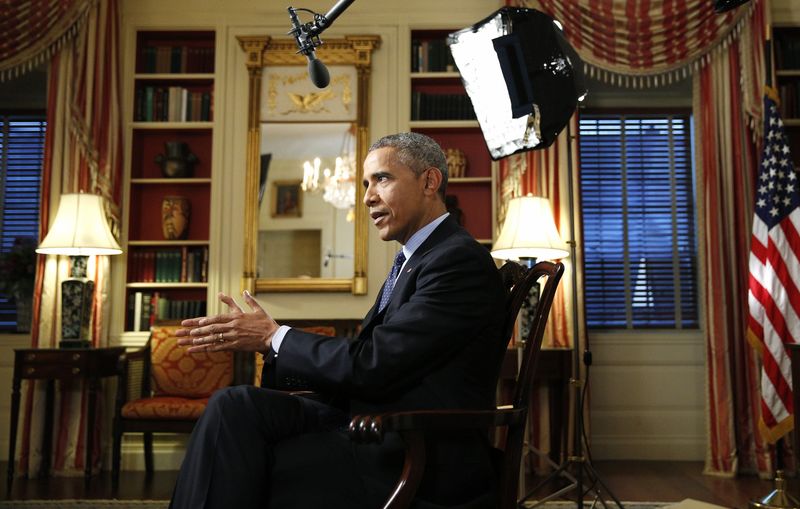 © Reuters. البيت الأبيض: أوباما يبحث أوكرانيا والأمن العالمي مع زعماء أوروبيين