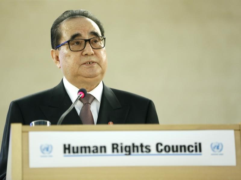 © Reuters. كوريا الشمالية ترفض تقرير الأمم المتحدة عن حقوق الانسان باعتباره "اكاذيب مجرمين"