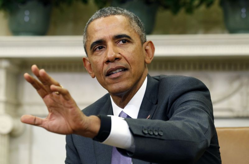 © Reuters. اوباما يقول انه "لا جديد" في كلمة نتنياهو بشأن ايران