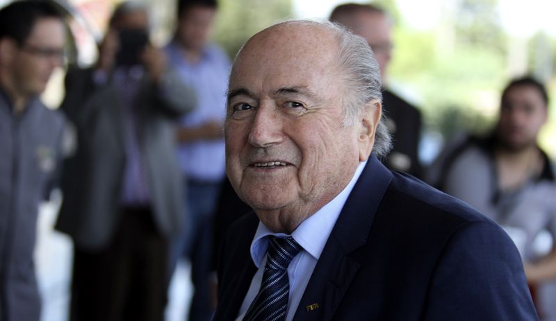 © Reuters. Presidente da Fifa, Joseph Blatter, em Luque