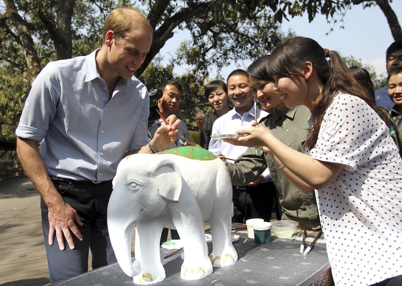 © Reuters. Príncipe William, da Grã-Bretanha, em visita à China