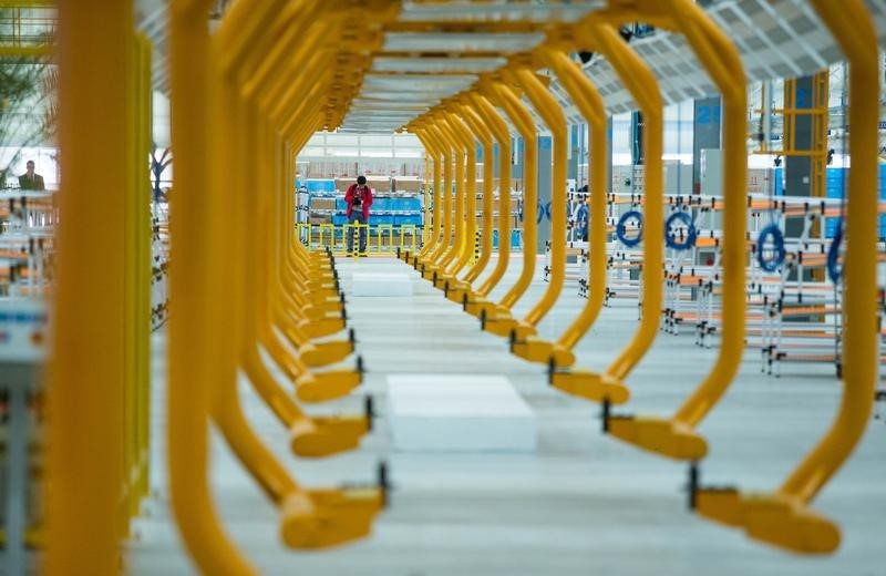 © Reuters. Vista do chão de fábrica da primeira fábrica de automóveis da Chery no Brasil