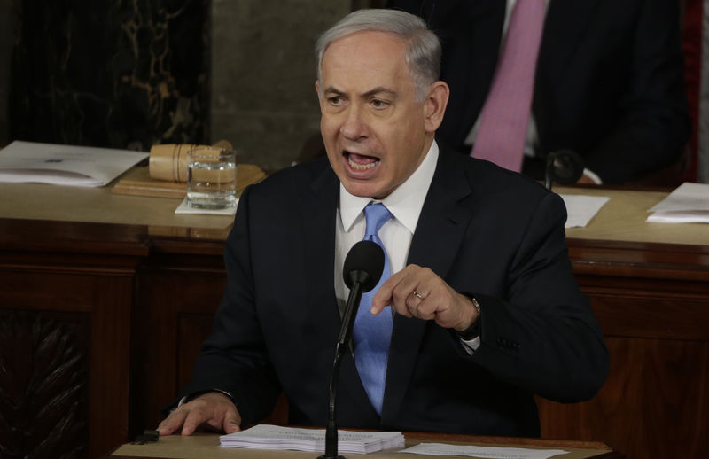 © Reuters. Premiê de Israel, Benjamin Netanyahu, discursa no Congresso dos EUA