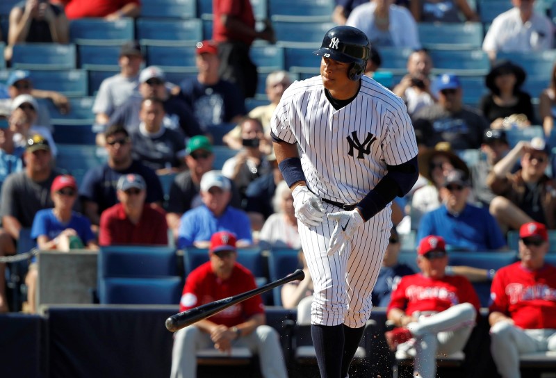 © Reuters. MLB: Philadelphia Phillies at New York Yankees