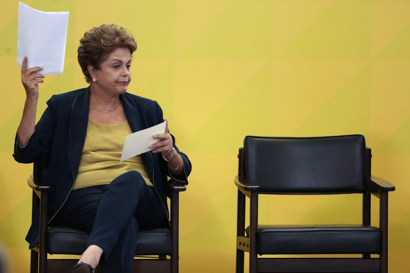 © Reuters. Presidente Dilma Rousseff em evento no Palácio do Planalto