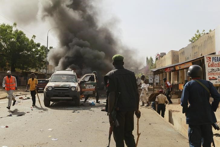 © Reuters. ثلاثة انفجارات تهز مايدوجوري في شمال شرق نيجيريا