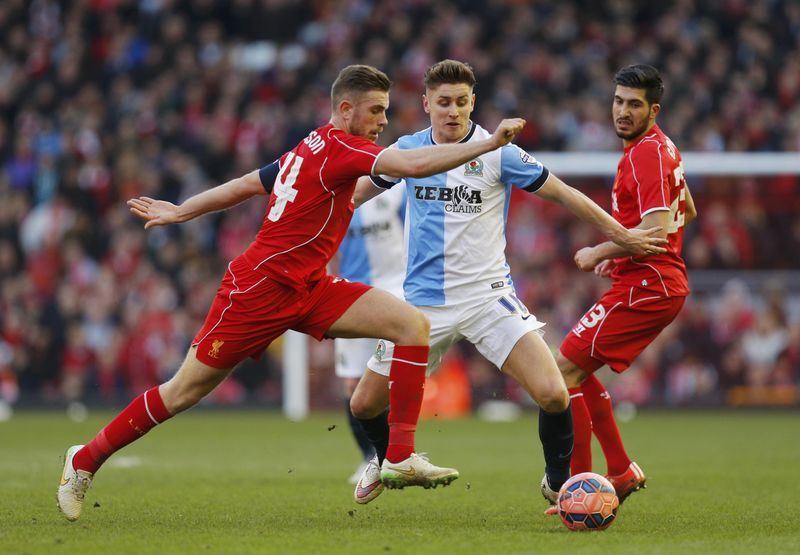 © Reuters. Liverpool v Blackburn Rovers - FA Cup Quarter Final