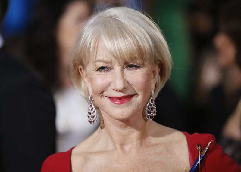 © Reuters. File photo of Helen Mirren arriving at the 72nd Golden Globe Awards in Beverly Hills