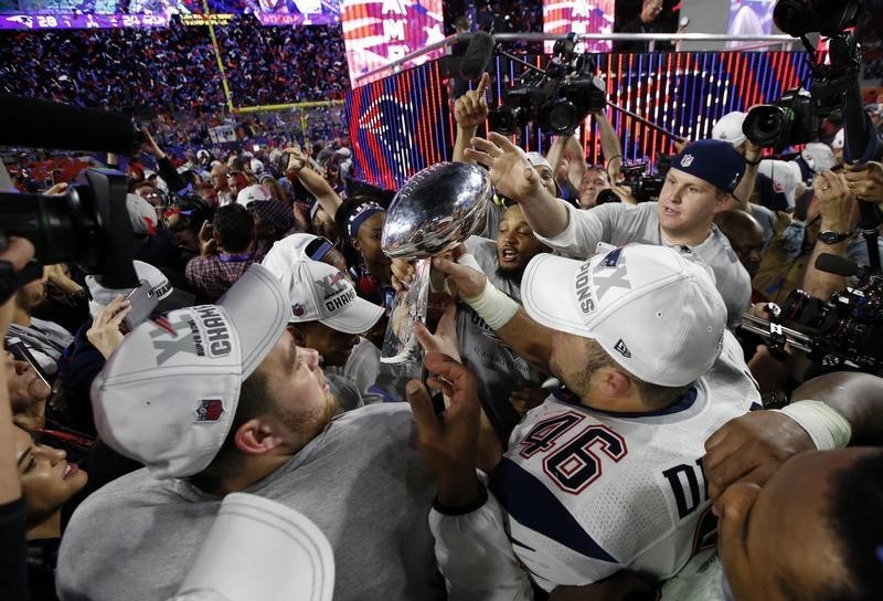 © Reuters. NFL: Super Bowl XLIX-New England Patriots vs Seattle Seahawks