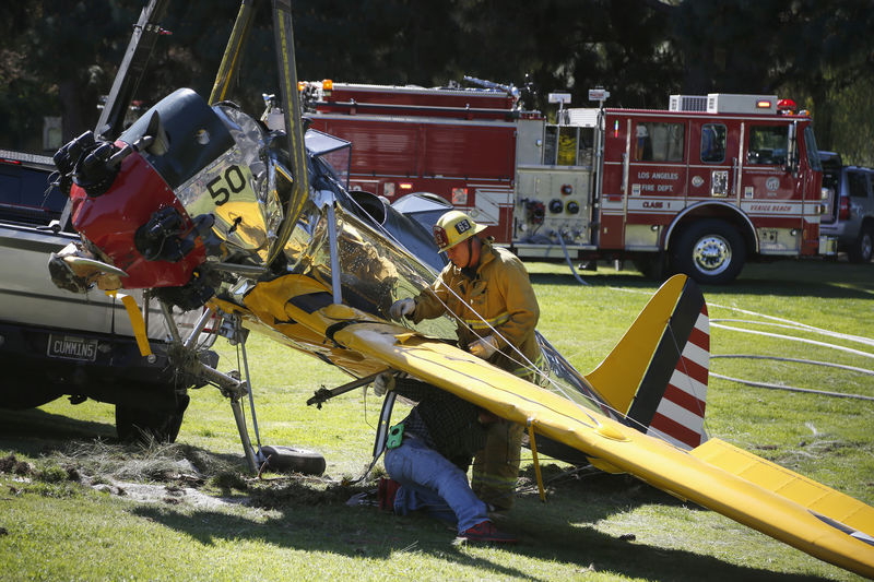 © Reuters. Avião de ator Harrison Ford em Los Angeles