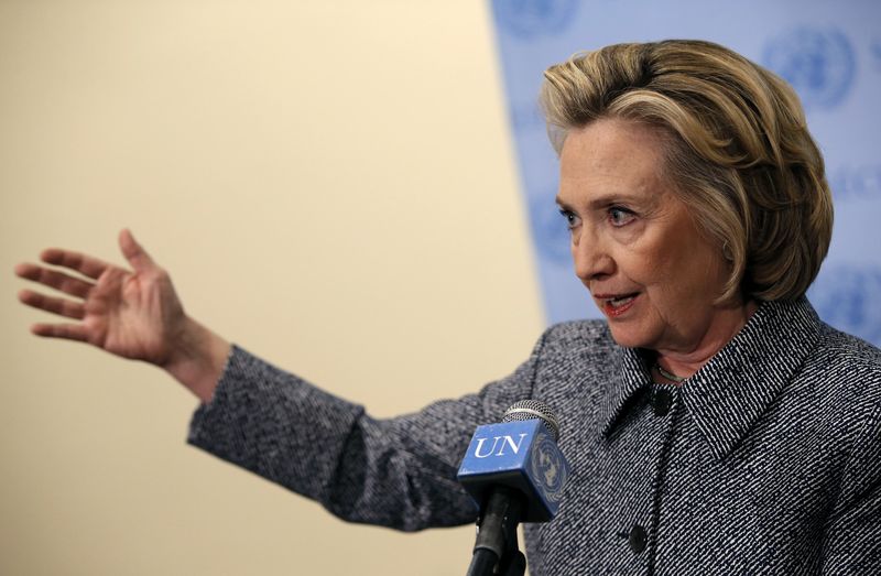 © Reuters. Ex-secretária de Estado dos EUA Hillary Clinton concede entrevista 