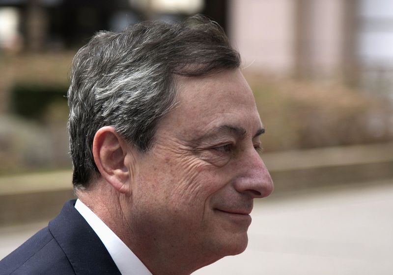 © Reuters. Il presidente della Bce Mario Draghi 