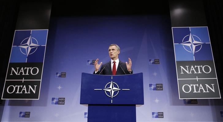 © Reuters. Secretário-geral da Otan, Jens Stoltenberg, durante encontro em Bruxelas