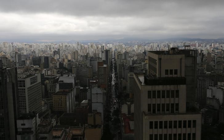 © Reuters. Vista área da cidade de São Paulo