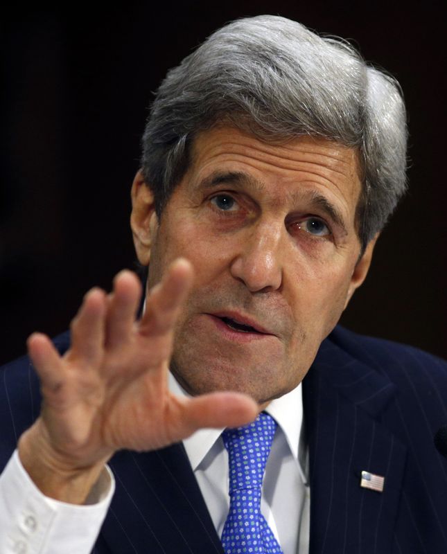 © Reuters. كيري: لا يمكن للكونجرس تعديل أي اتفاق نووي مع إيران