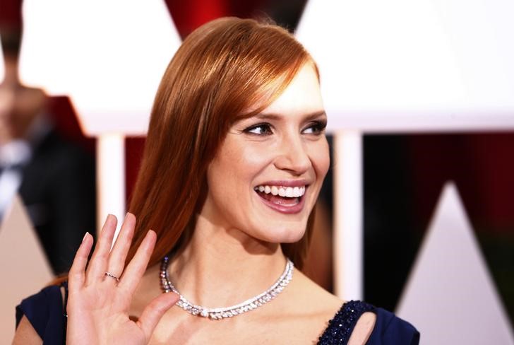 © Reuters. Atriz Jessica Chastain durante premiação do Oscar 