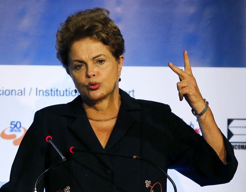 © Reuters. Presidente Dilma Rousseff participa de evento em São Paulo