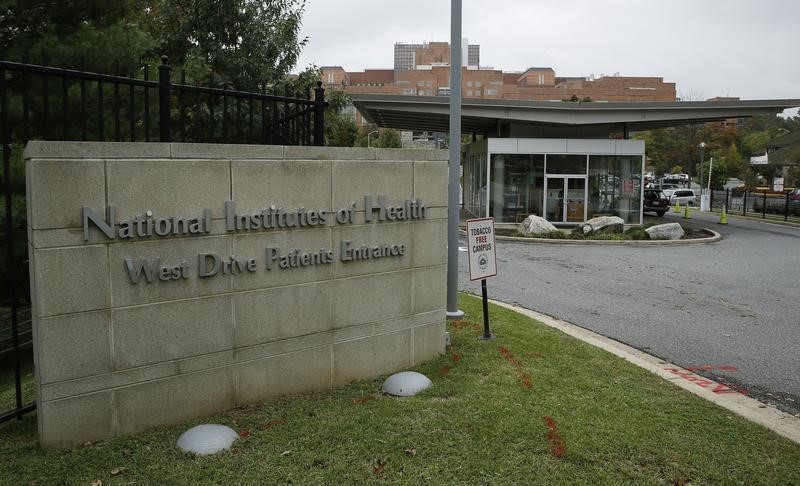 © Reuters. Patients entrance of National Institutes of Health is shown in Bethesda