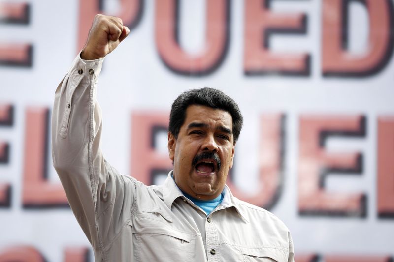 © Reuters. Presidente da Venezuela, Nicolás Maduro, durante discurso em Caracas