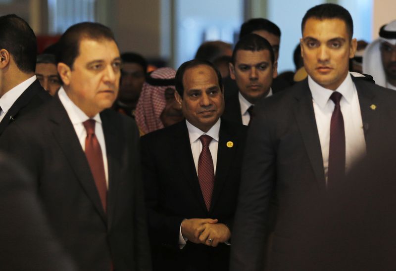 © Reuters. Egypt's President Abdel Fattah al-Sisi arrives for the Egypt Economic Development Conference in Sharm el-Sheikh