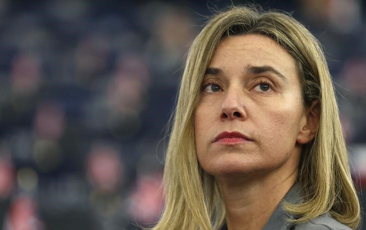 © Reuters. La Alta representante de la Unión Europea para Asuntos Exteriores y Política de Seguridad, Federica Mogherini