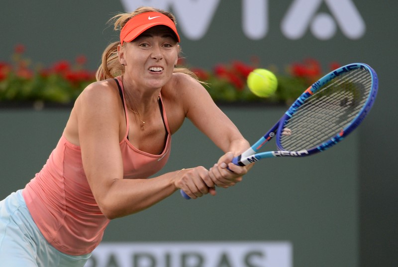 © Reuters. Tennis: BNP Paribas Open-Sharapova vs Wickmayer 