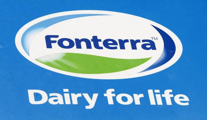 © Reuters. The Fonterra logo is seen near the Fonterra Te Rapa plant near Hamilton