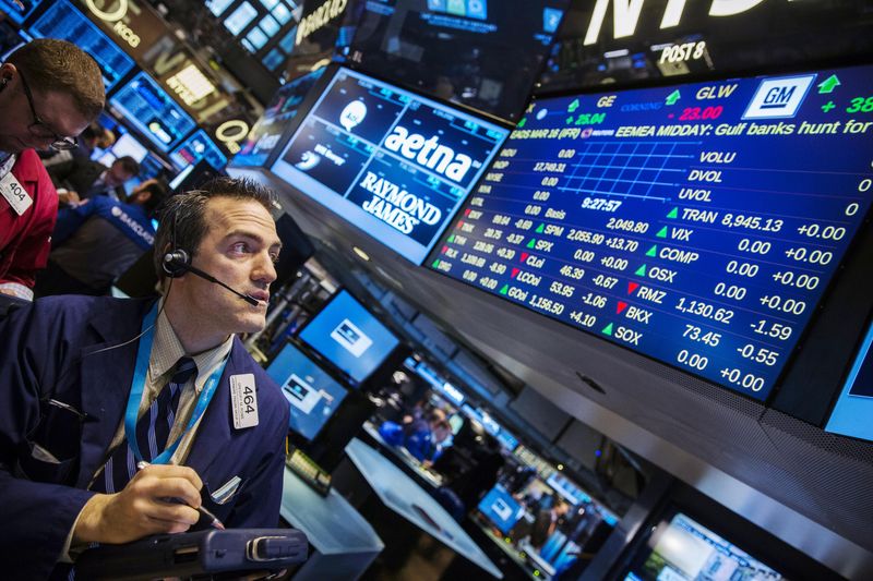 © Reuters. Operador na Bolsa de Valores de Nova York.