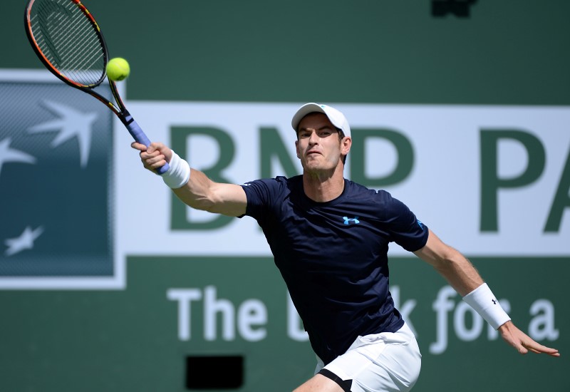 © Reuters. Tennis: BNP Paribas Open-Murray vs Kohlschreiber