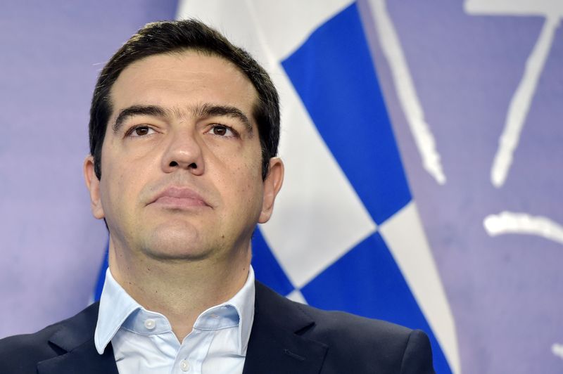 © Reuters. Primeiro-ministro da Grécia, Alexis Tsipras, durante encontro em Bruxelas