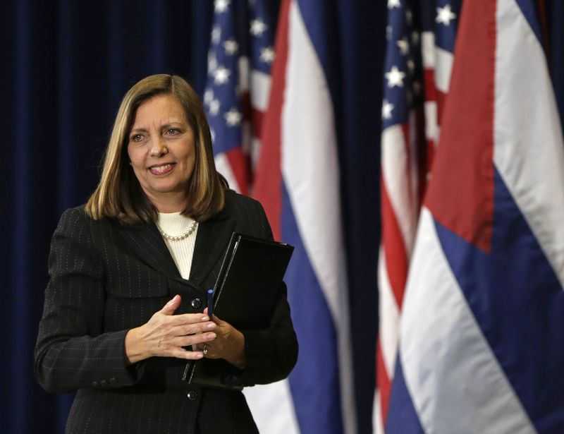 © Reuters. Chefe da delegação cubana, Josefina Vidal, em Washington