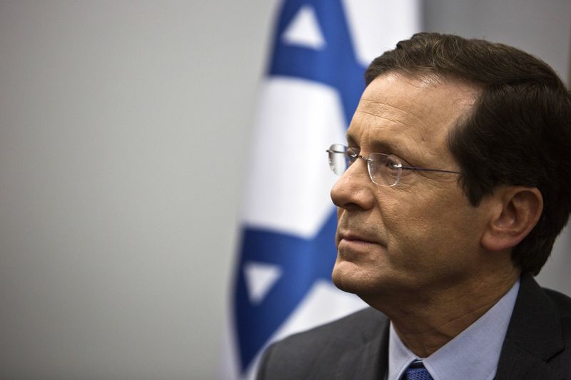 © Reuters. Líder da oposição israelense, Isaac Herzog, em Tel Aviv