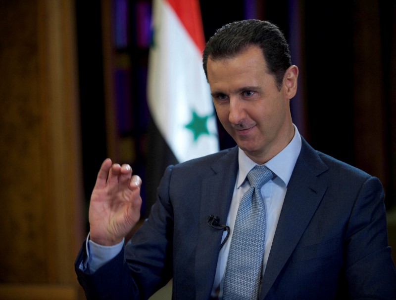 © Reuters. Presidente Bashar al-Assad durante entrevista em Damasco