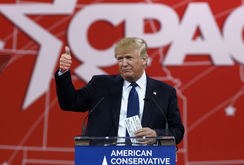 © Reuters. Donald Trump faz discurso durante conferência em Maryland