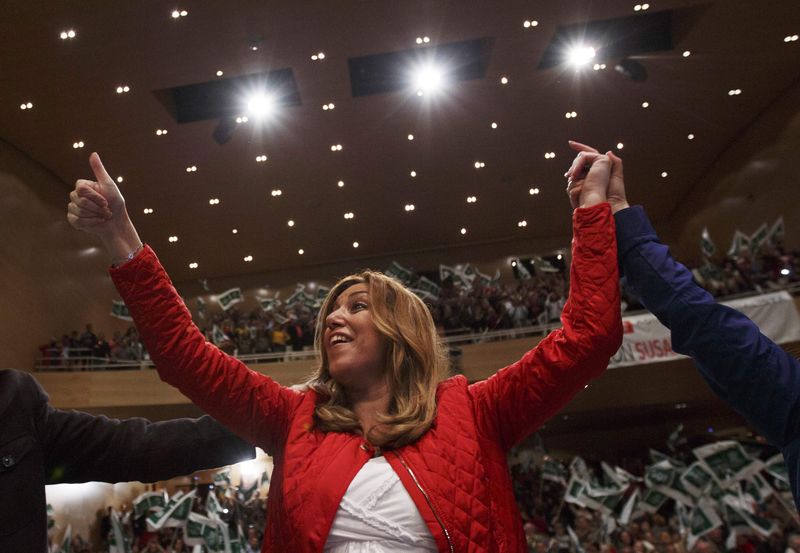 © Reuters. Las elecciones andaluzas, primera foto de una nueva era política en España