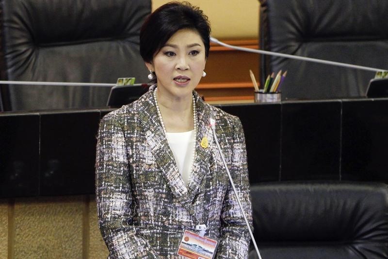 © Reuters. Ex-primeira-ministra Yingluck Shinawatra durante encontro em Bangcoc 