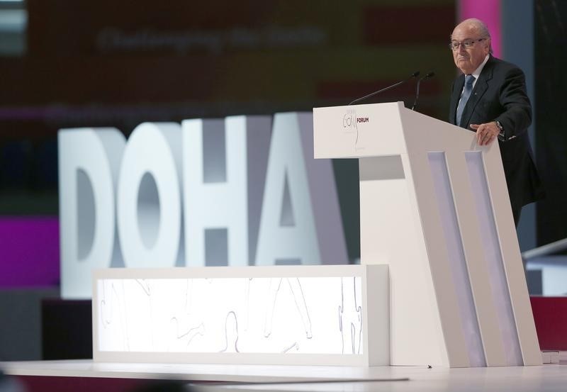 © Reuters. Presidente da Fifa Joseph Blatter durante evento em Doha