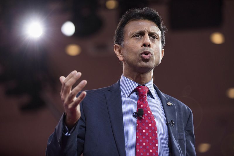 © Reuters. Governor Bobby Jindal arrives to speak at the 42nd annual Conservative Political Action Conference in Maryland