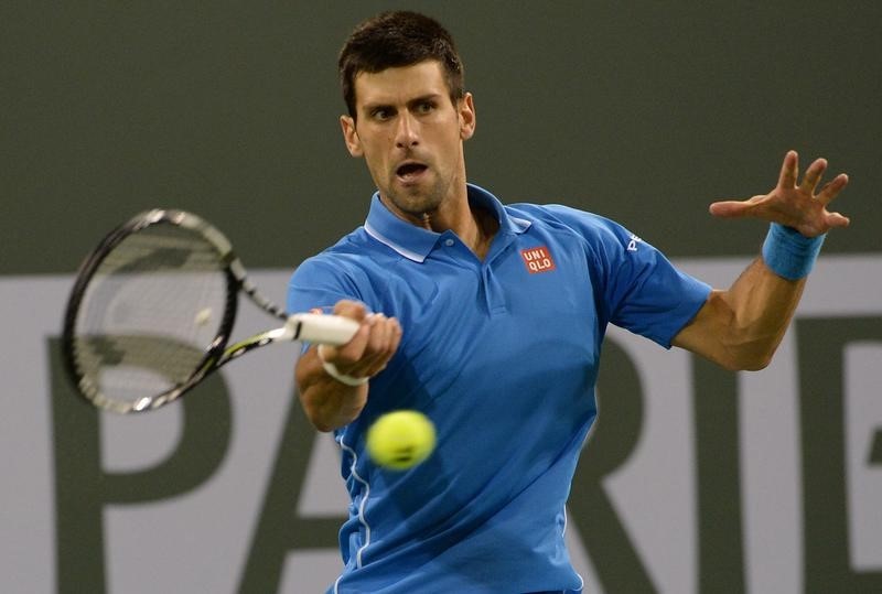 © Reuters. Tennis: BNP Paribas Open-Isner vs Djokovic